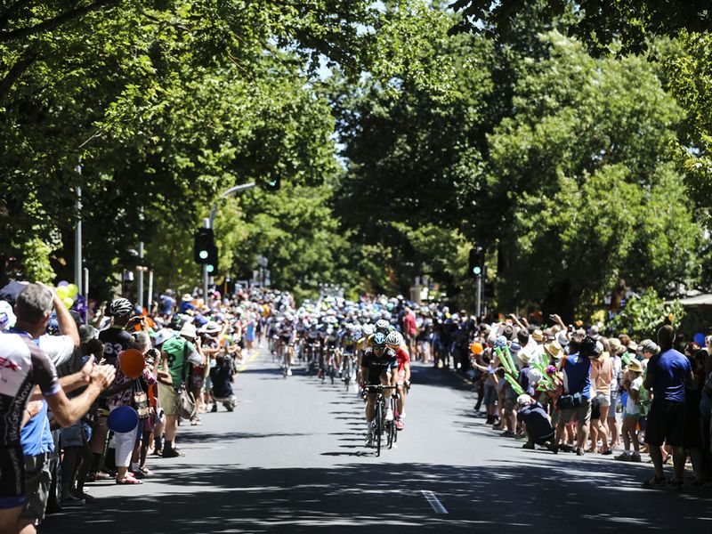 As always at the Tour Down Under the route was lined with plenty of fans