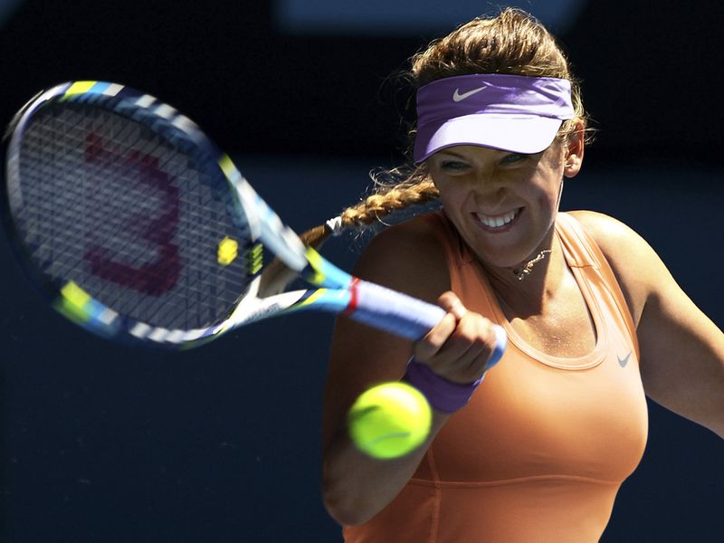 Defending champion Victoria Azarenka has the Flouncy Knit Dress