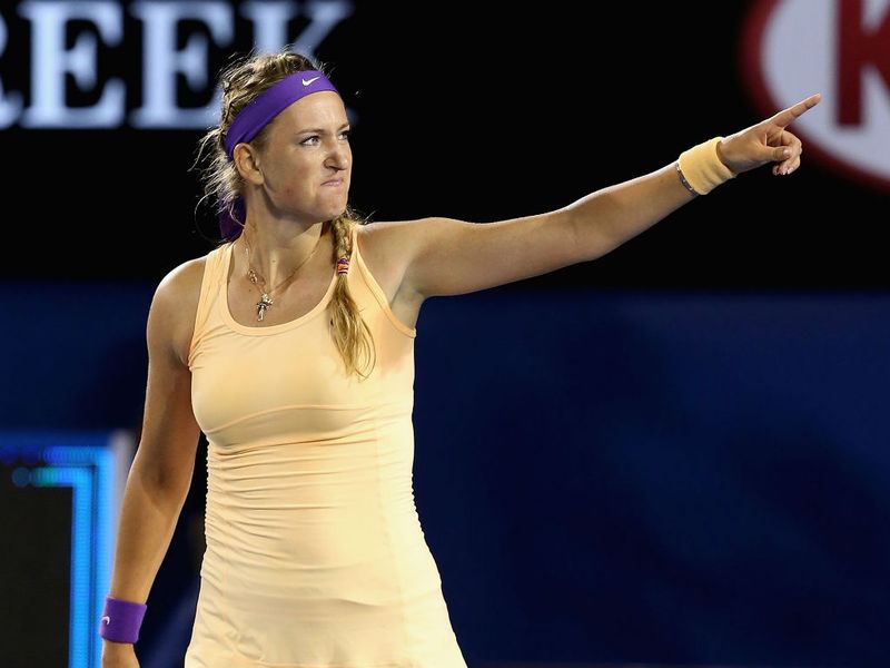 And Azarenka took the match into a deciding set