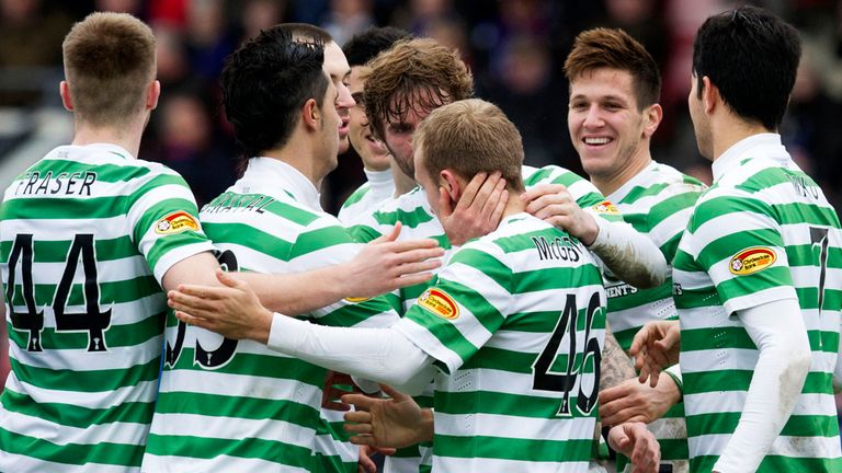 Rami Gershon: Congratulated after his debut goal for Celtic