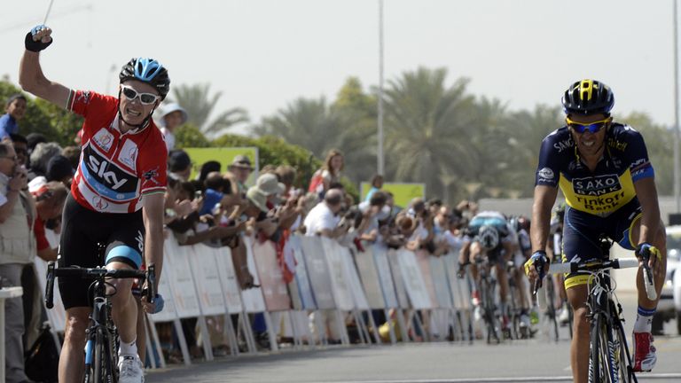 Chris Froome: Outsprinted Alberto Contador