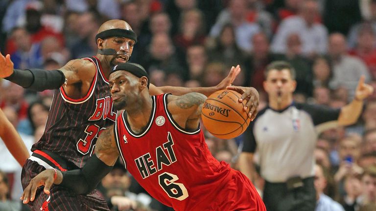 LeBron James: helped himself to 26 points and 12 rebounds as Miami made it nine wins in a row