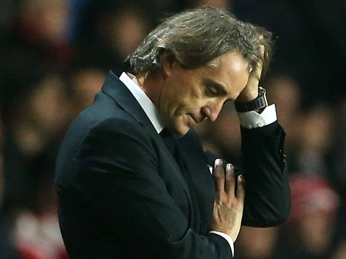 Roberto Mancini: Pressure is on at Manchester City