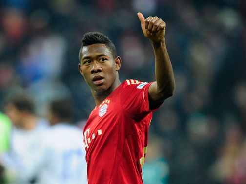 David Alaba scored two goals in Bayern Munich's victory