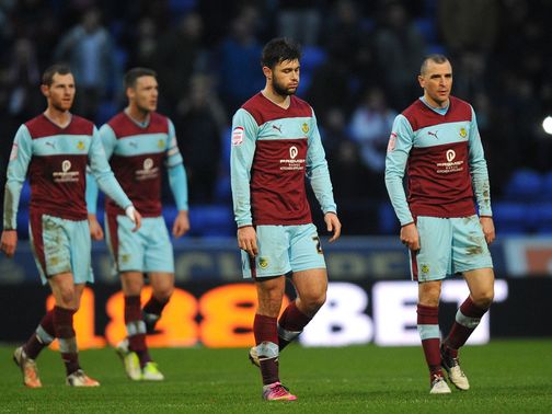 Burnley are left dejected at full time