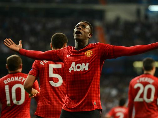 Danny Welbeck gave Manchester United the lead at the Bernabeu