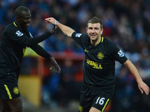 James McArthur scored a third goal for the Latics.&nbsp;
