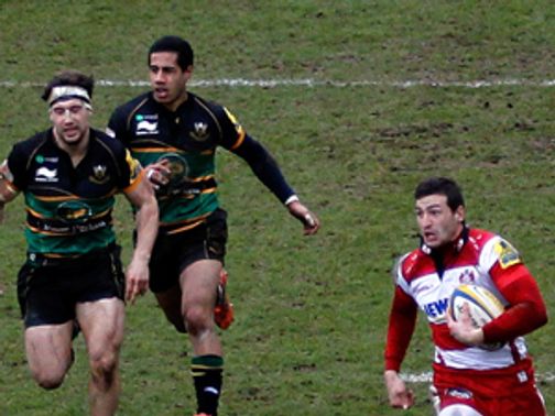 Jonny May goes in for a try