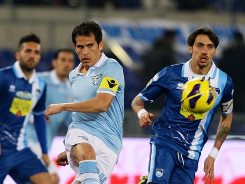 Cristian Ledesma in action for Lazio