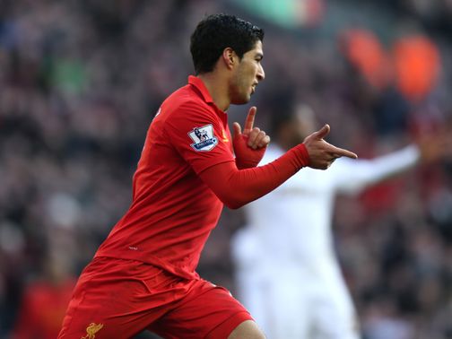 Luis Suarez: Branded the player of the season by Rodgers