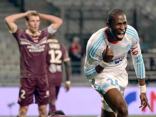 Rod Fanni enjoys Marseille's late winner on Saturday.&nbsp;