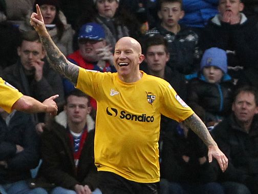 Lee Hughes: On target in Vale's win over AFC Wimbledon