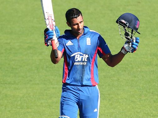 Varun Chopra: made a century in a losing cause for the tourists