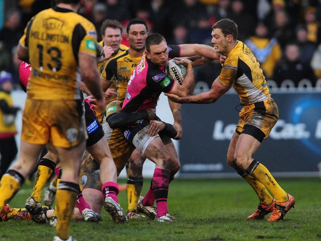 Kevin Sinfield finds his progress halted.