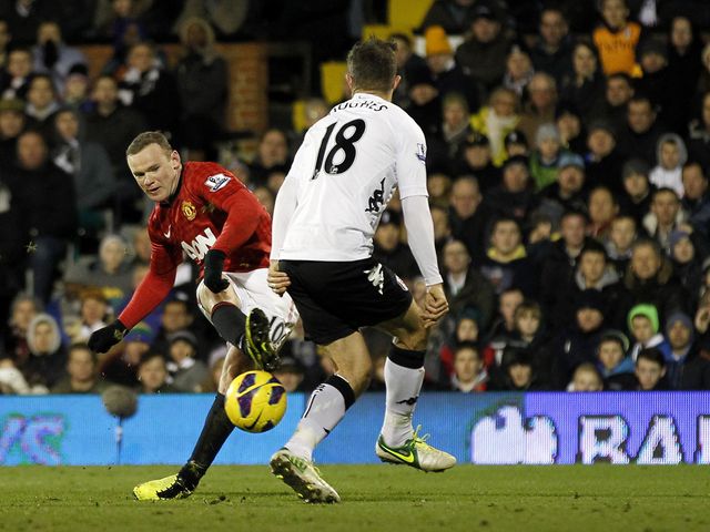 Rooney fires in the only goal of the game