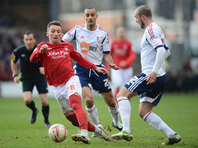 Radoslaw Majewski tries to make progress.