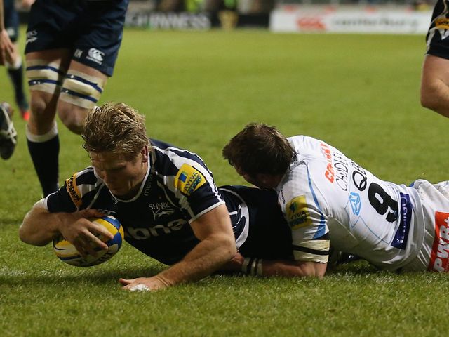 Dan Braid scored a try for Sale