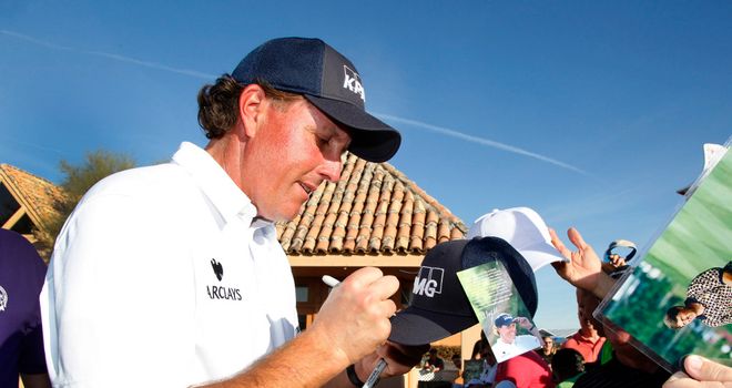 Phil Mickelson: Bouncing off the crowds in Phoenix this week