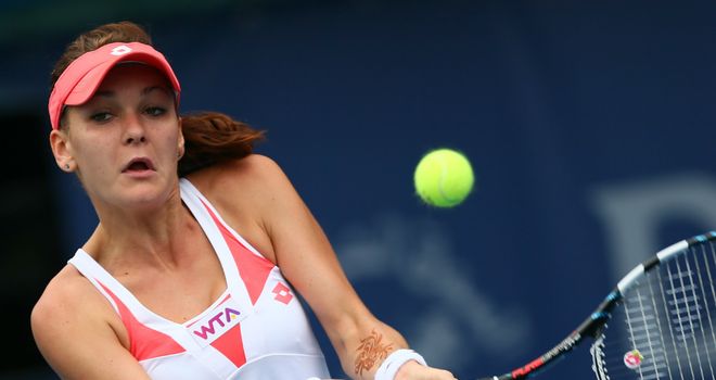 Agnieszka Radwanska: Pole's serve misfired early on
