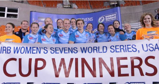 England Women celebrate their success (Pic: IRB/Paul Rudman)