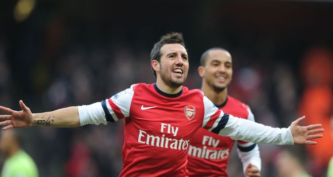 Santi Cazorla: Arsenal's Spaniard scored and starred in November's derby win over Tottenham