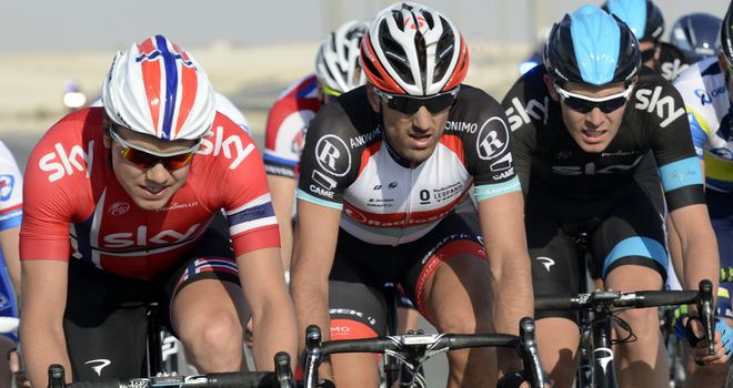 Boasson Hagen was led out by Luke Rowe