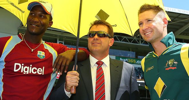 Sammy (left) was not smiling for long at the WACA, as his side were knocked over for 70