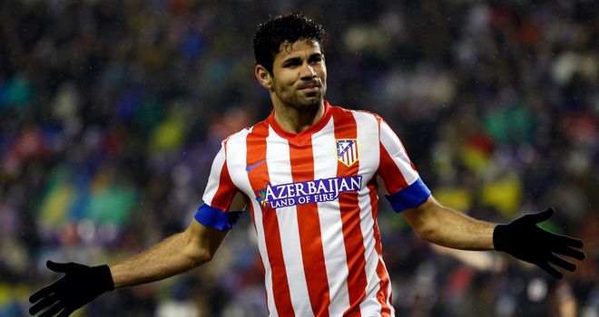 Diego Costa: Scored on his return to the Atletico side