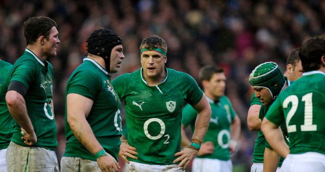 The Ireland team were hugely disappointed to lose 12-8 to Scotland.