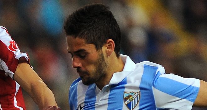 Isco: Remains content at Malaga but would be prepared to leave