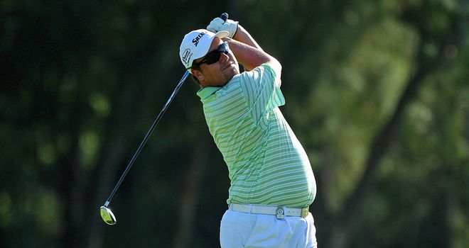 Jaco in action in last year's Africa Open where he was second at halfway