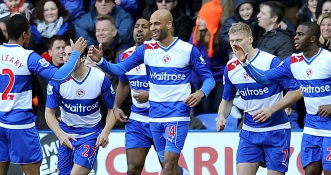 Jimmy Kebe: Reading's matchwinner celebrates scoring