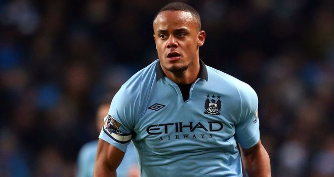 Vincent Kompany: Manchester City captain will miss clash with Liverpool