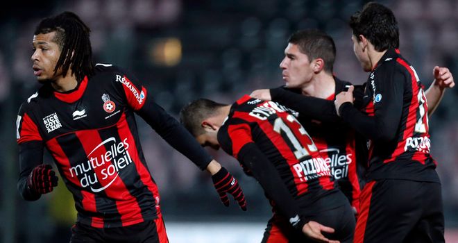 Nice celebrate their late equaliser