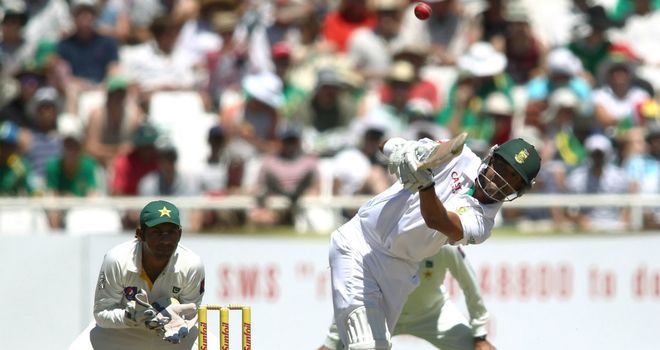 Robin Petersen hits out on his way to a career-best 84