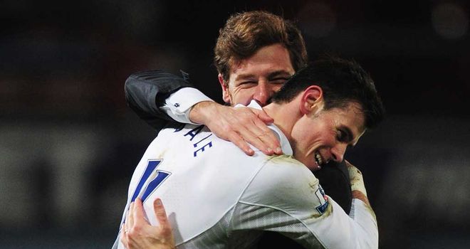 Andre Villas-Boas and Gareth Bale: The winger has performed superbly for Tottenham this season