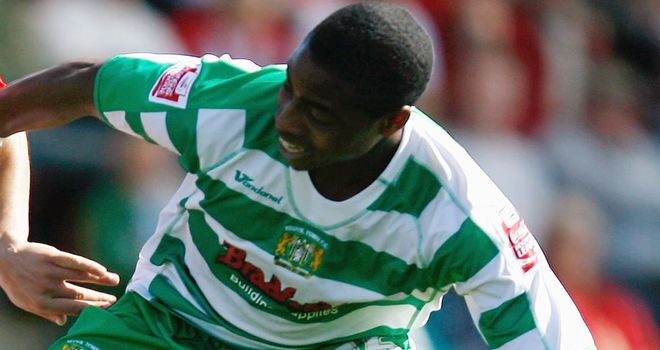 Jonathan Obika: Pictured during a previous loan spell with Yeovil