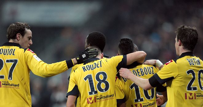 Sochaux celebrate an unlikely victory