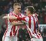 Ryan Shawcross and Robert Huth: Praised by Tony Pulis after recent goals