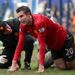 But there is a worry for the visitors in the first half as Robin van Persie had to go off injured