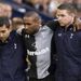 Jermain Defoe's match was ended by injury before half-time.