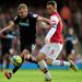 Jordan Rhodes fends off the attentions of Thomas Vermaelen