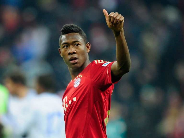 David Alaba scored two goals in Bayern Munich's victory