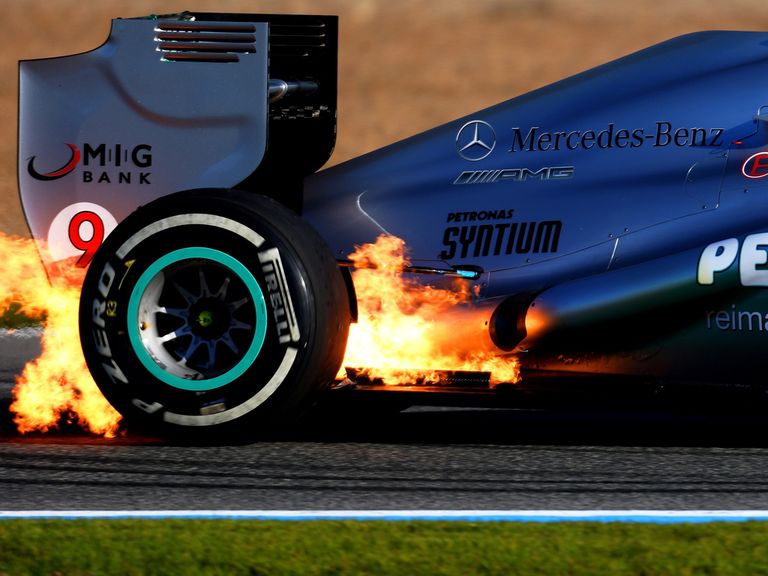 Nico Rosberg: Faulty wiring caused a fire to break out