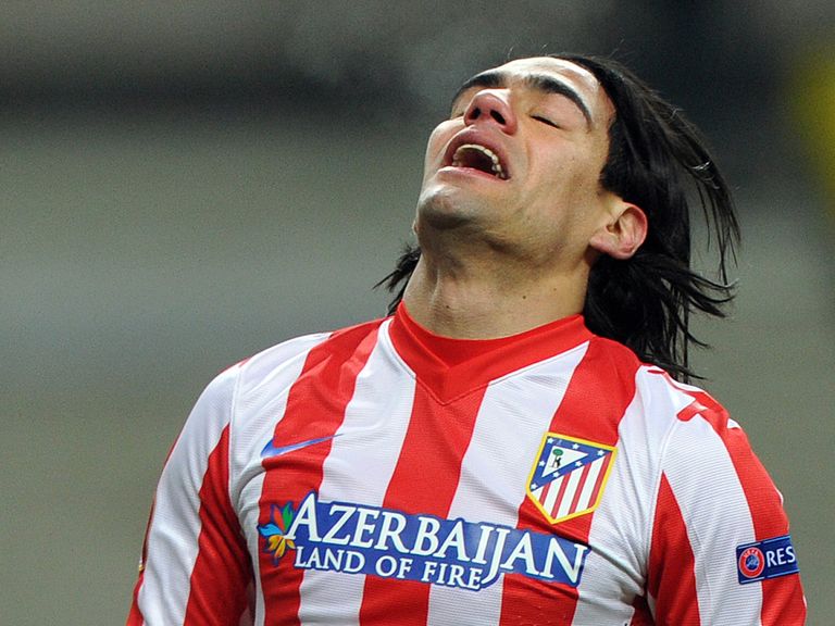 Falcao shows his frustration for Atletico Madrid