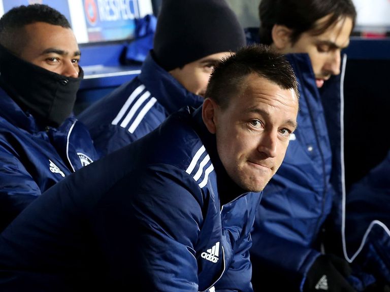 John Terry: Restricted to bench duty against Sparta Prague