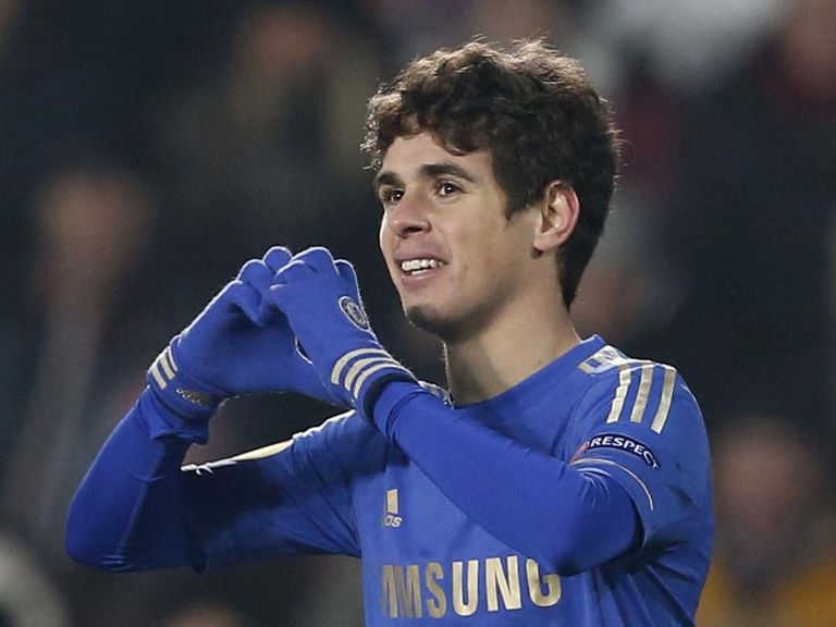 Oscar: Busy nine days ahead for midfielder and his Chelsea team-mates