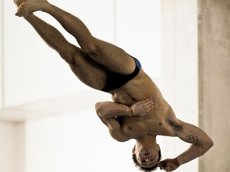 Tom Daley dives to victory.