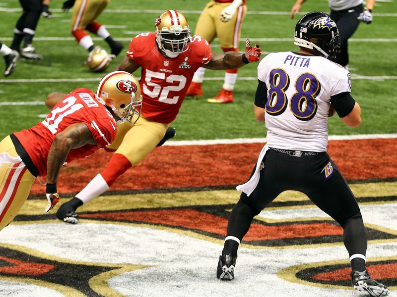 He soon found tight end Pitta for another Ravens touchdown