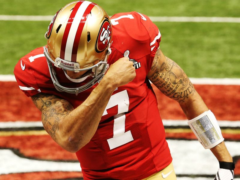 Justin Tucker stopped the rot with a field goal for Baltimore before Kaepernick ran it in himself for a touchdown to bring the 49ers within two points